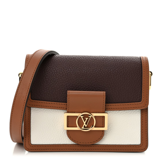Louis Vuitton Taurillon Mini Dauphine Blackberry Snow