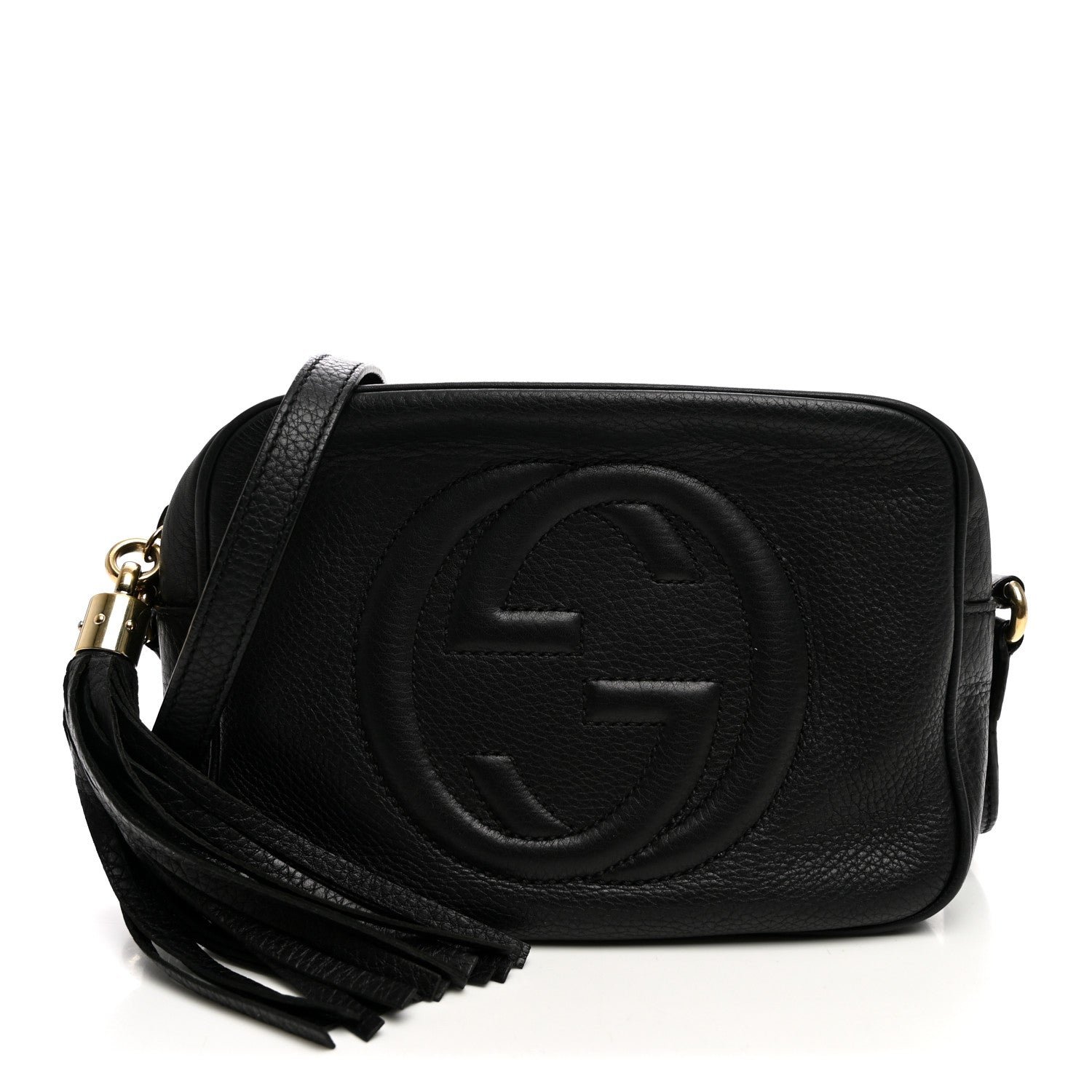 Gucci Pebbled Calfskin Small Soho Disco Bag Black