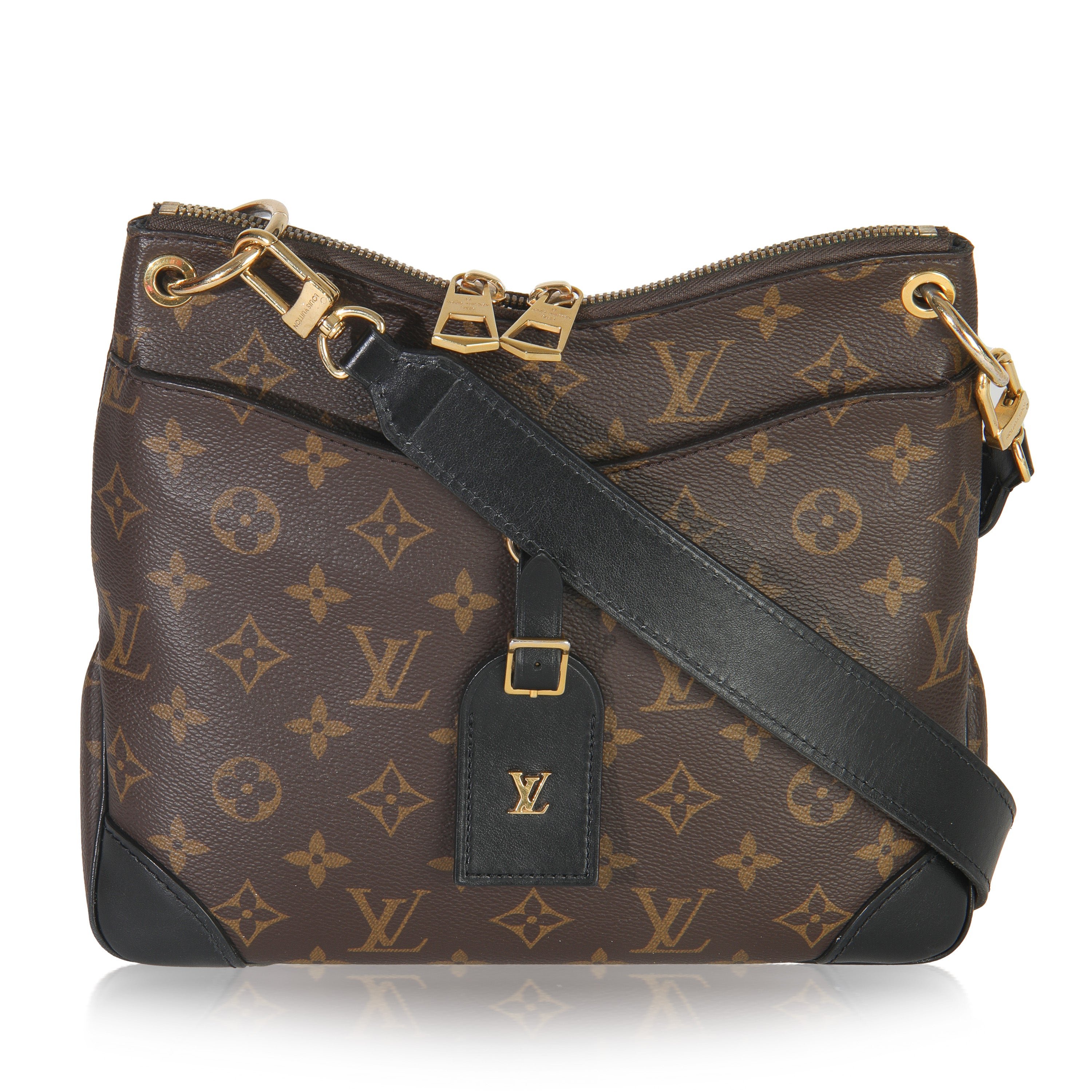 Louis Vuitton Black Monogram Canvas Odeon PM NM