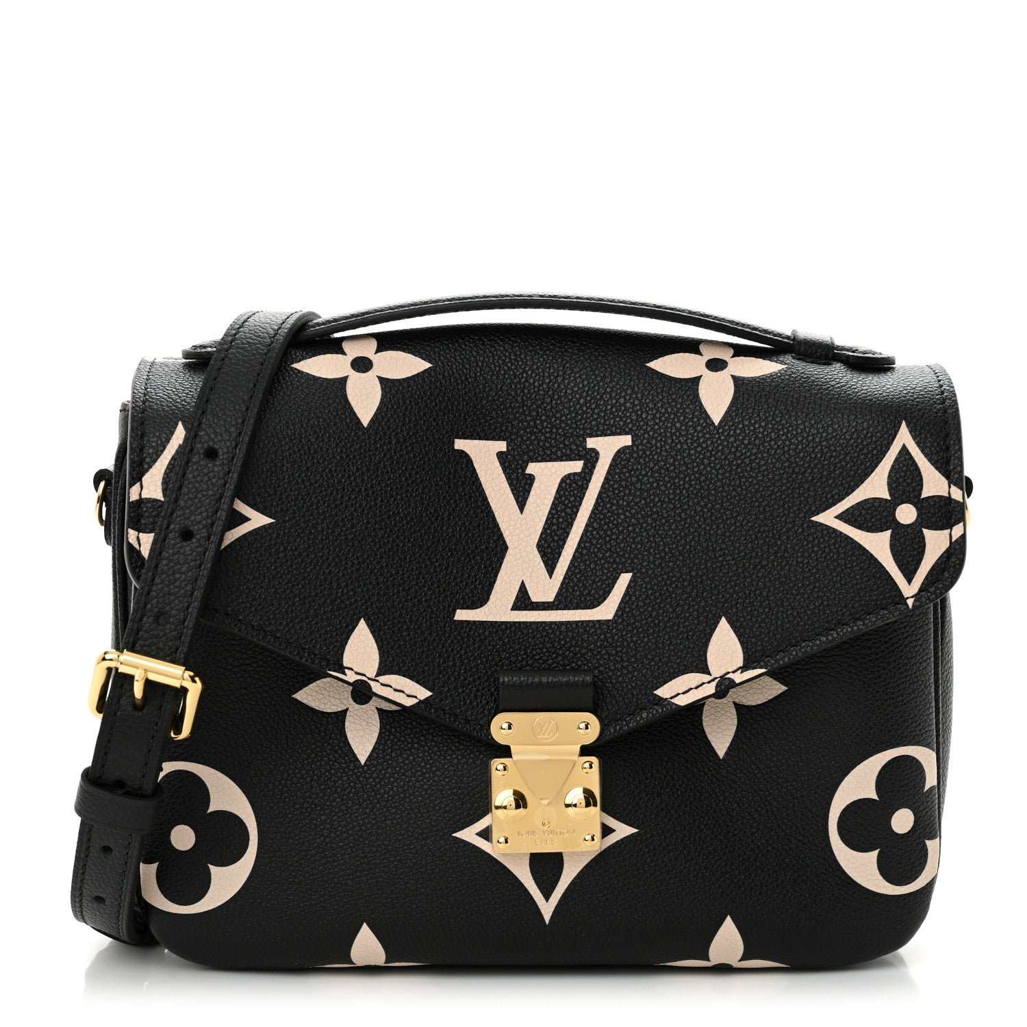 Louis Vuitton Empreinte Monogram Giant Pochette Metis Black Beige