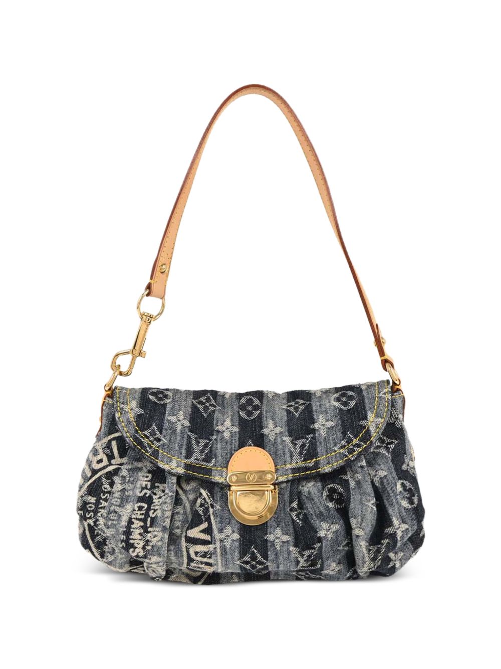 2006 mini Pleaty Raye denim tote bag