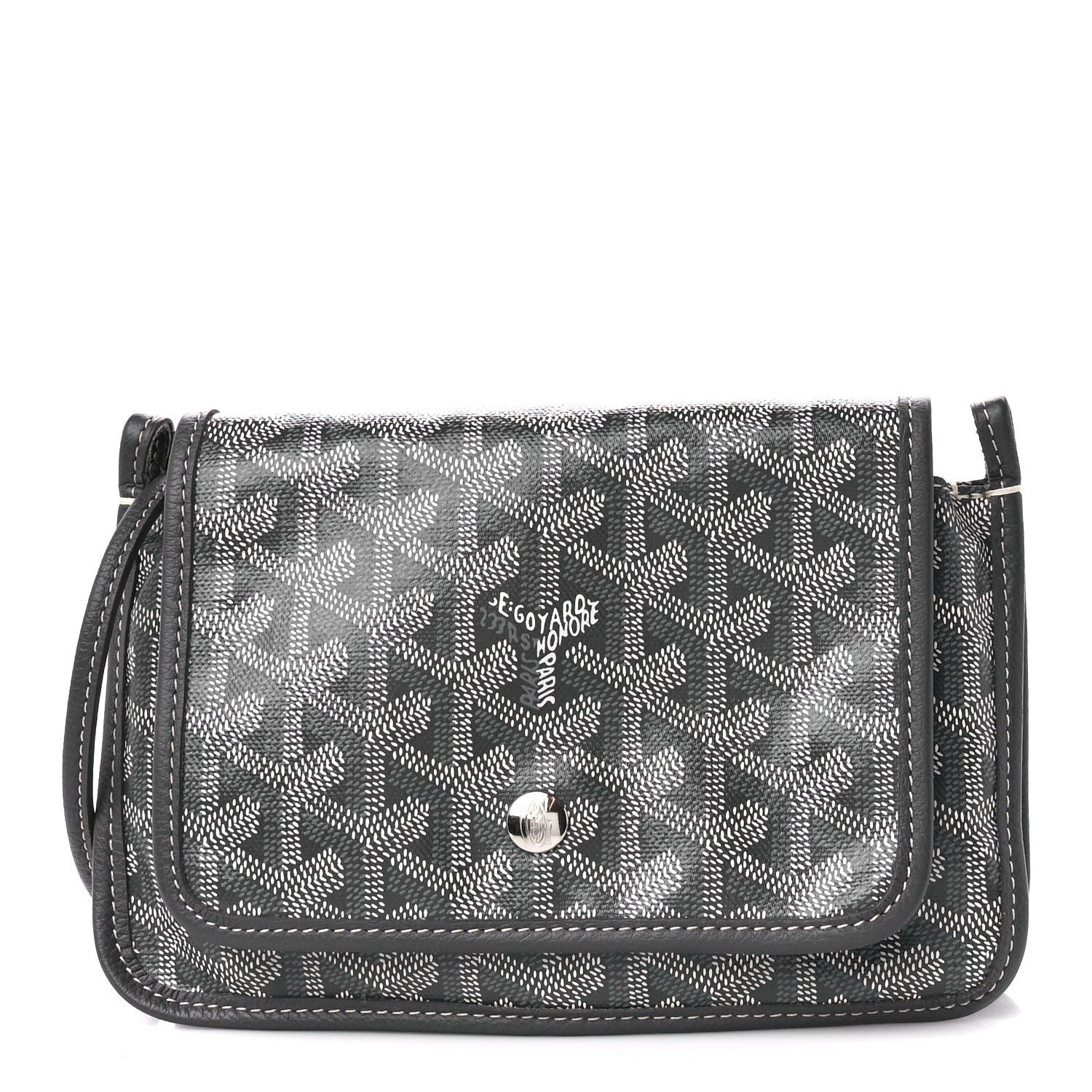 Goyard Goyardine Plumet Wallet Clutch Grey
