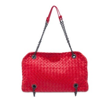 Leather Nappa Intrecciato Duo Shoulder Bag