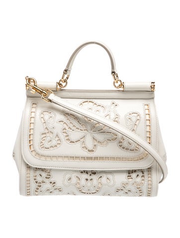 Leather leather crochet miss sicily bag
