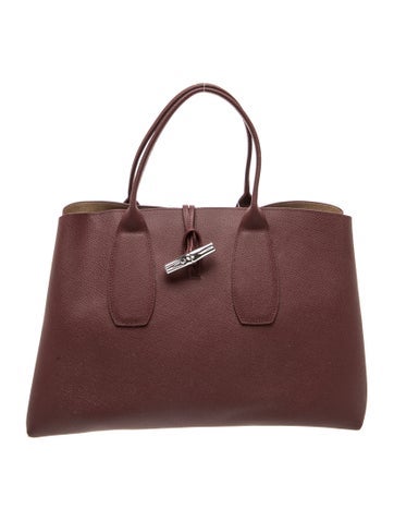 Longchamp Leather Top Handle Bag