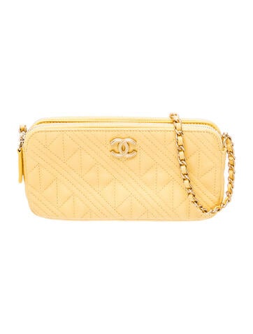 Double Zip Clutch w/ Chain
