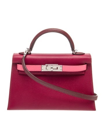 Hermes 2024 Epsom Tricolor Mini Kelly II Sellier 20