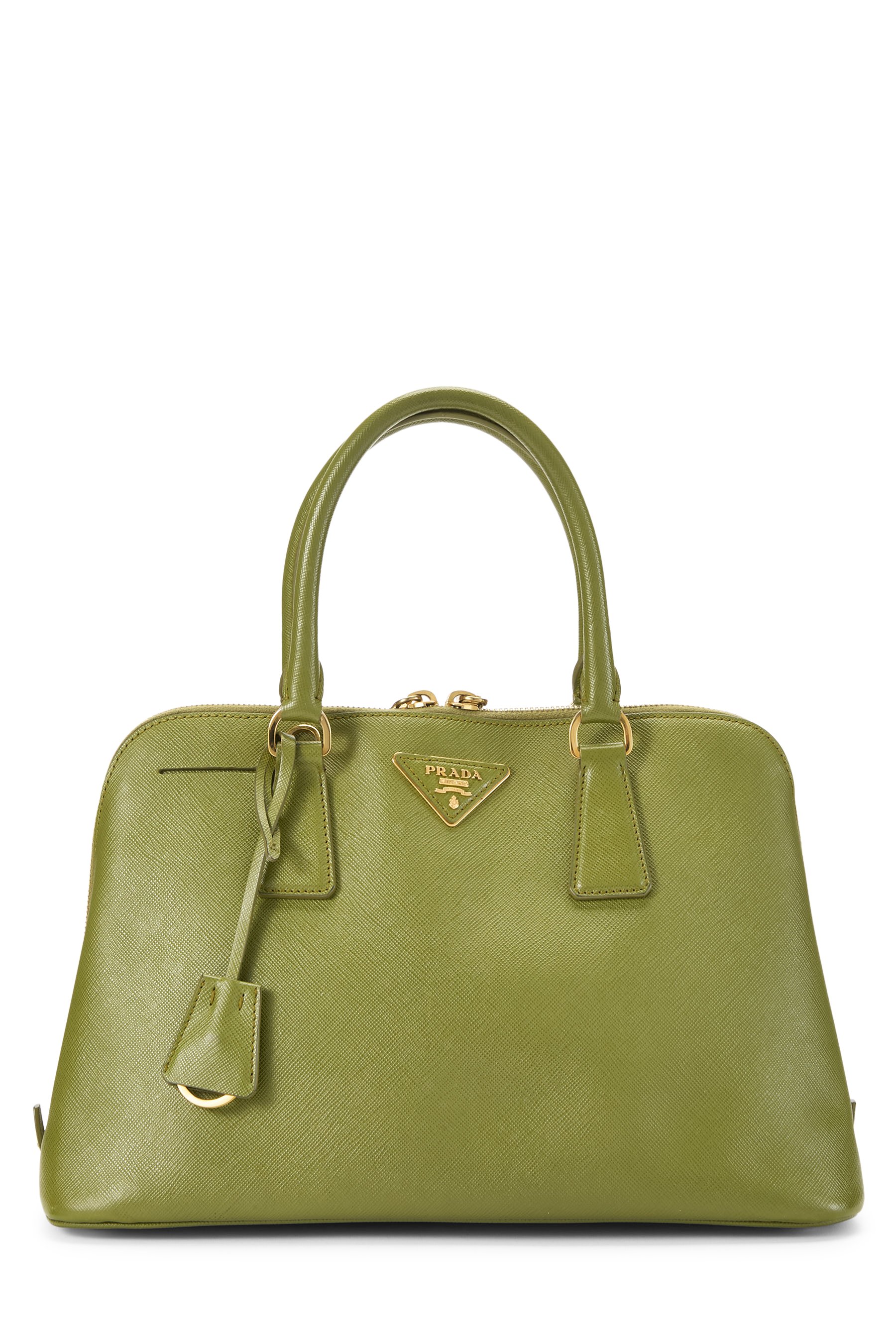 Green Saffiano Promenade Medium