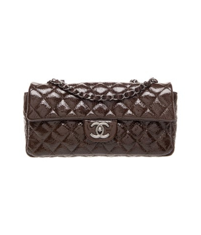 Chanel Patent E W Flap Bag