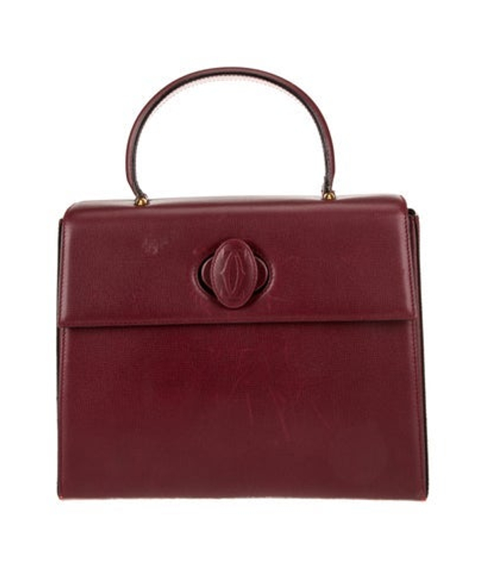 Cartier Leather Top Handle Bag