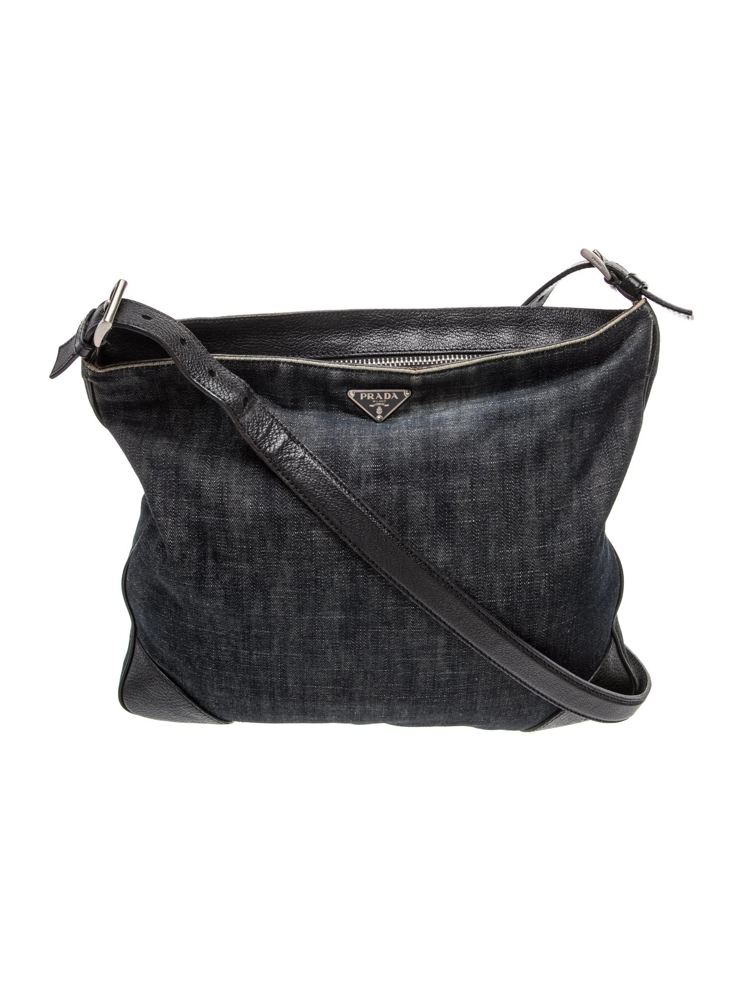 Enameled Metal Triangle Shoulder Bag