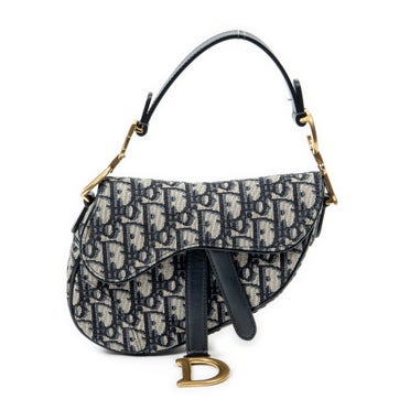 Dior Jacquard Oblique Mini Saddle Bag