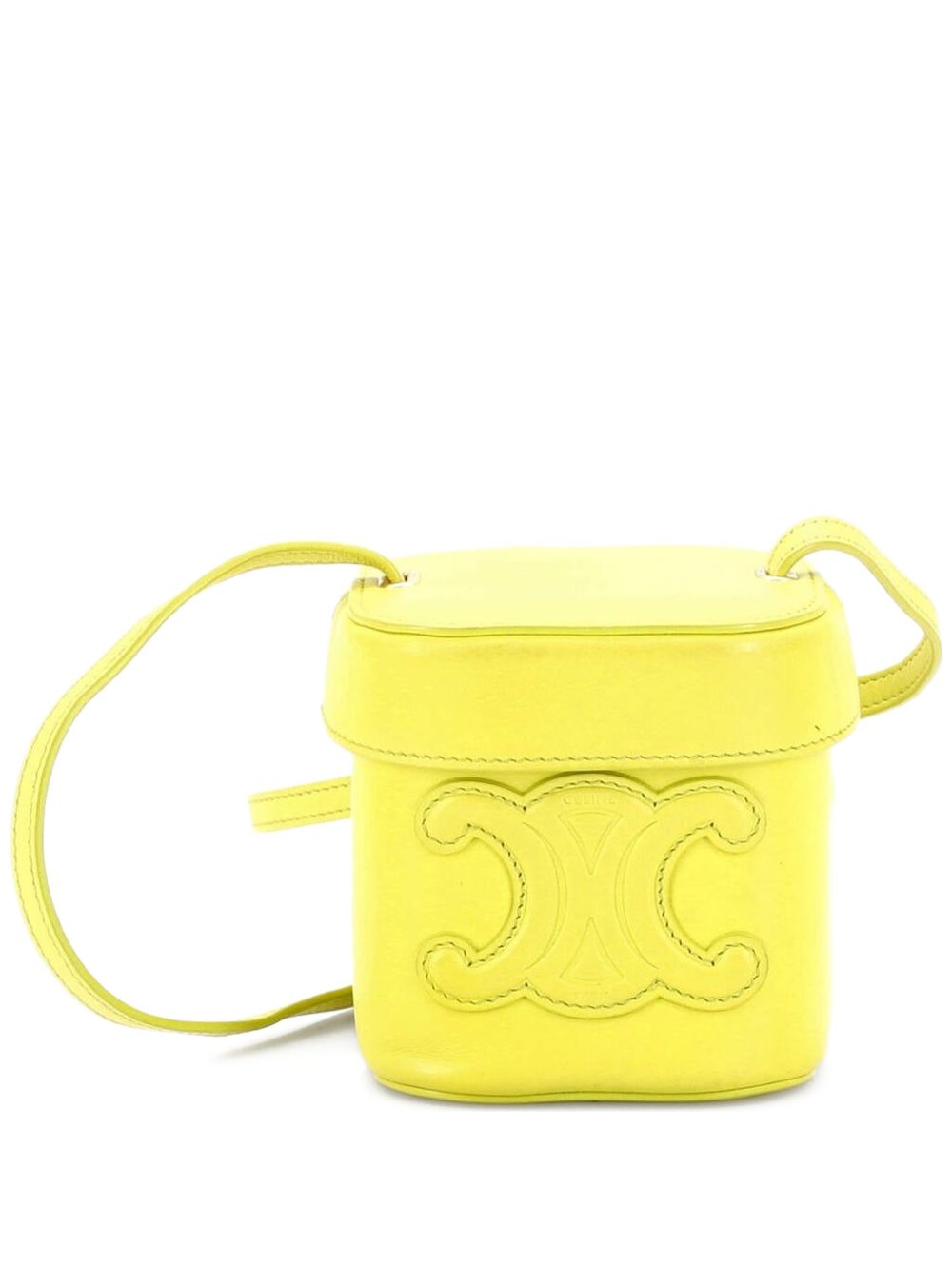 Cuir Triomphe Box Bag Leather Small bucket bag