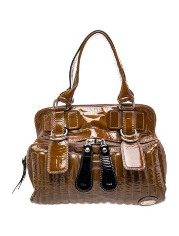 Chloe Patent Leather Shoulder Bag