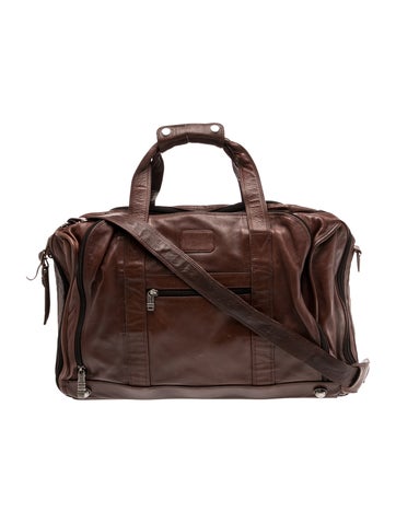 Tumi Leather Weekender Bag
