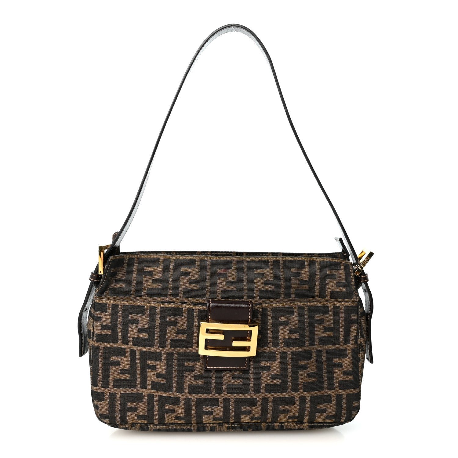 Fendi Zucca Shoulder Bag Tobacco