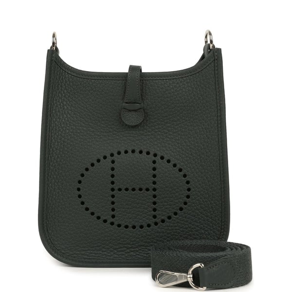 Hermes Hermes Evelyne TPM Vert Mangrove Clemence Palladium Hardware