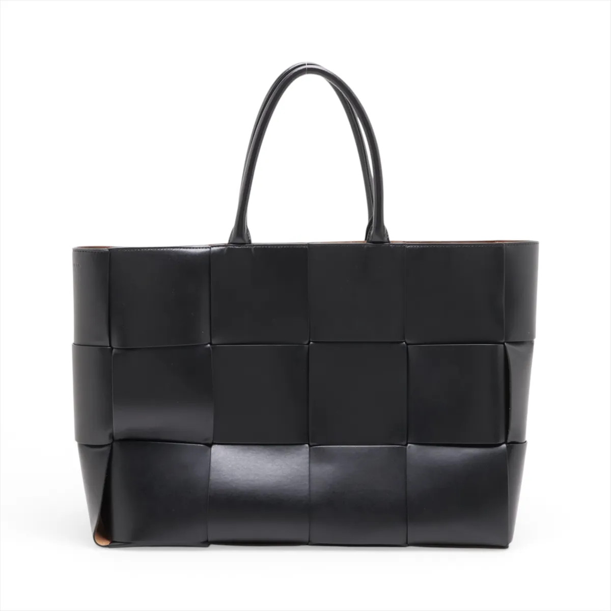 Bottega Veneta Maxi Intrecciato The Arco tote Large Leather Tote bag Black