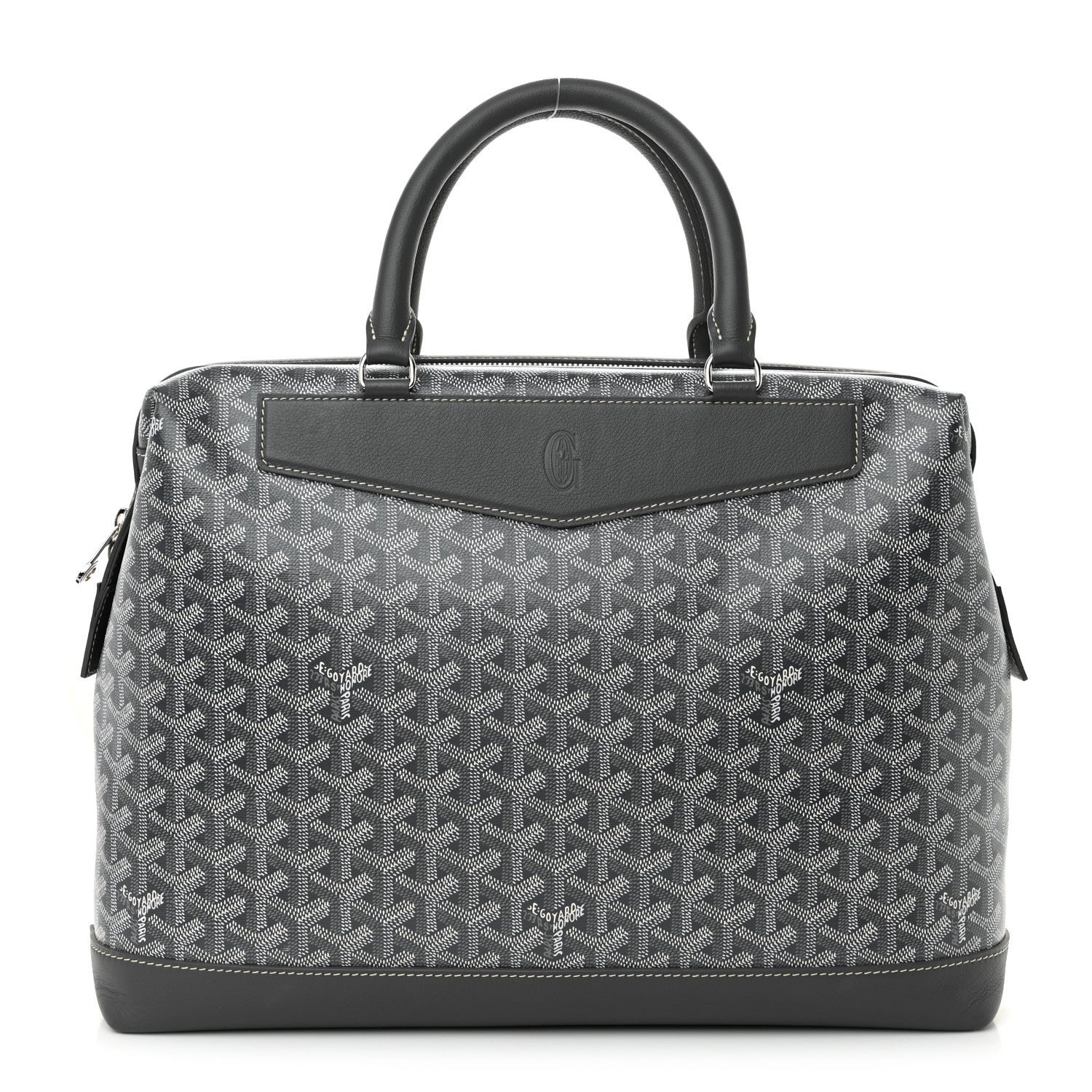 Goyard Goyardine Calfskin Cisalpin Document Case Grey