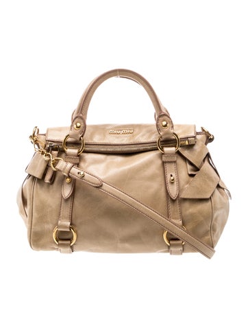 Leather Top Handle Bag