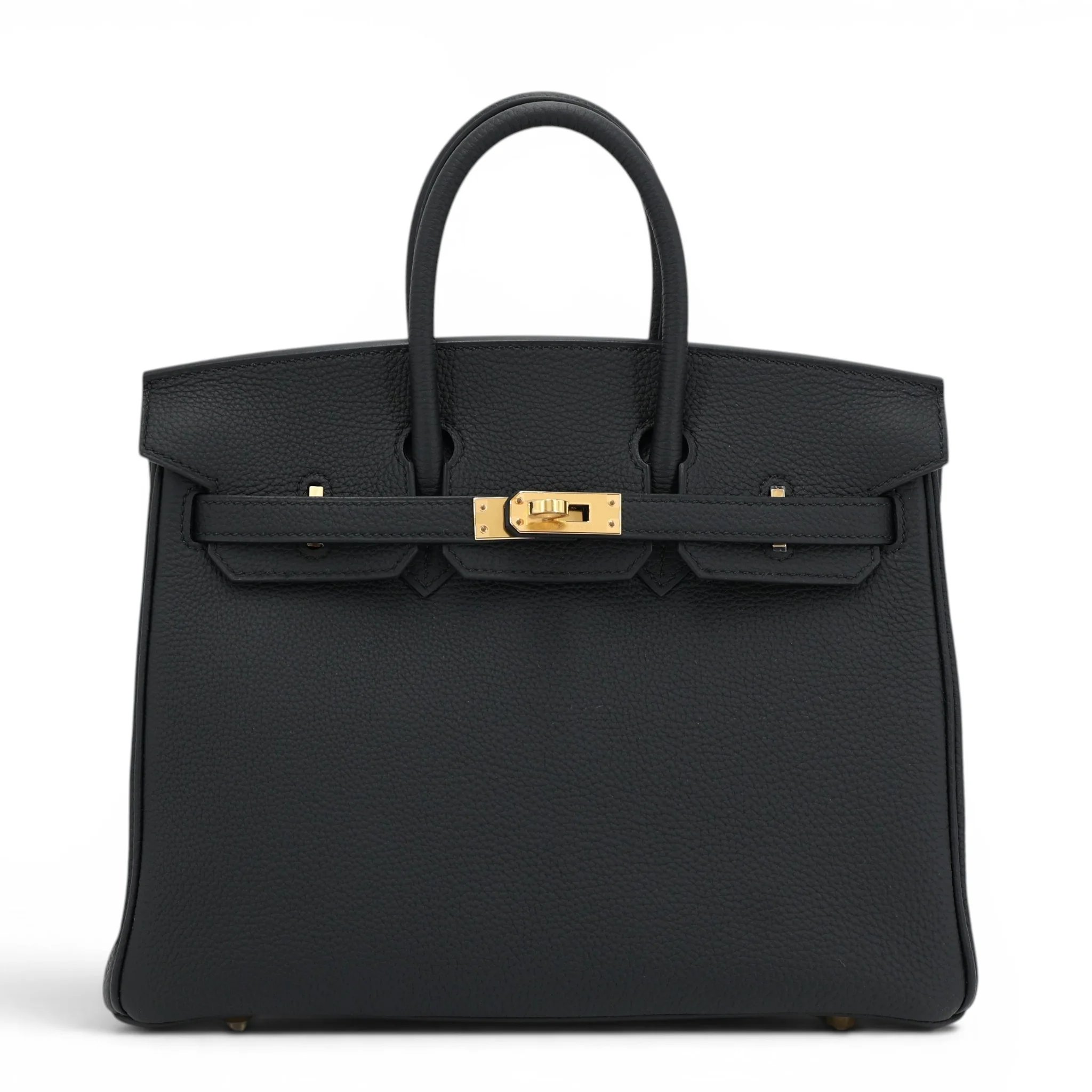 Brand New ( Rank N ) HERMÈS Birkin 25 Noir (89) Togo Gold hardware G (2026)