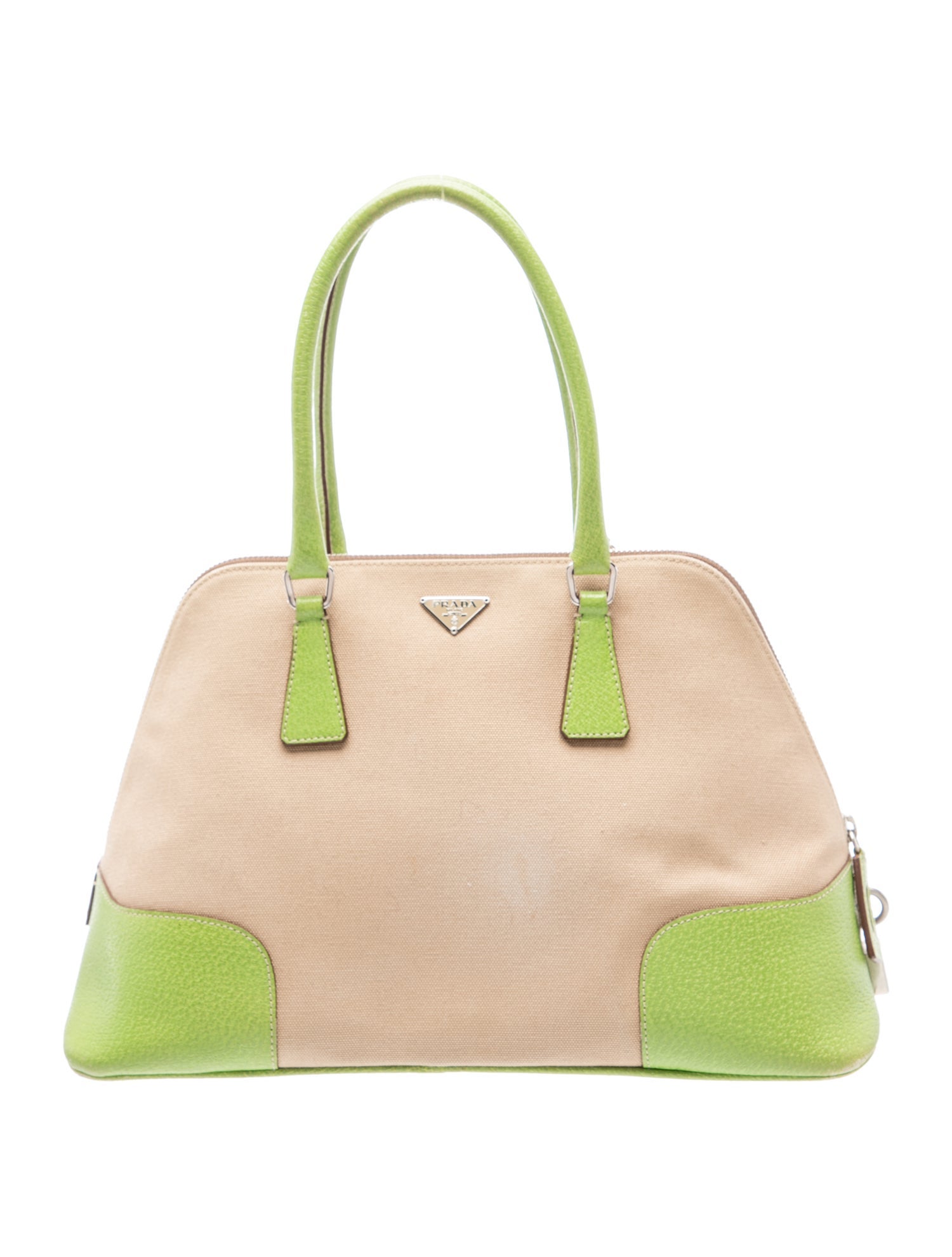 Prada Enameled Metal Triangle Dome