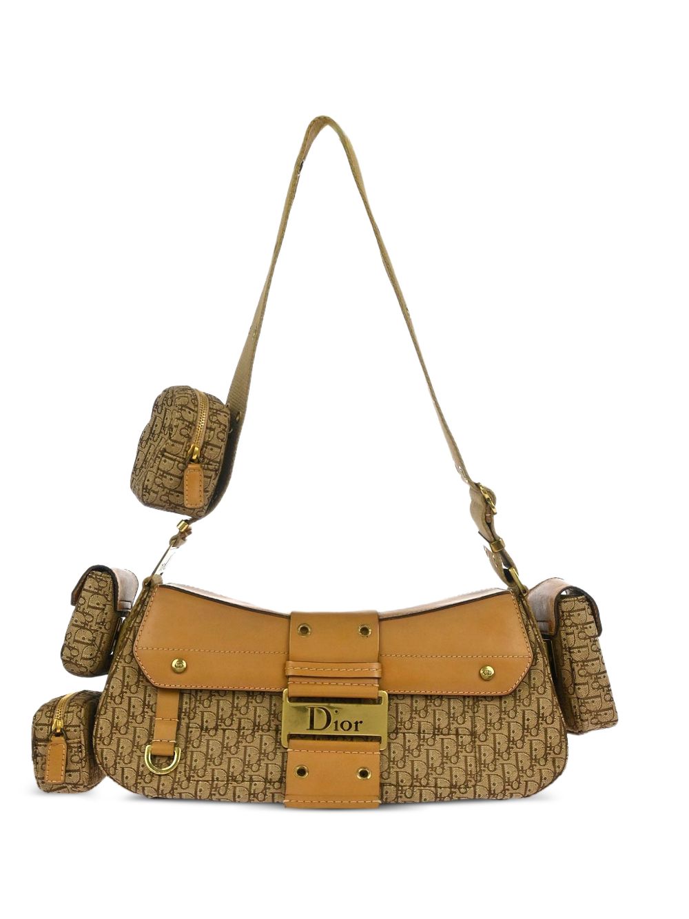 Dior 2002 trotter canvas shoulder bag