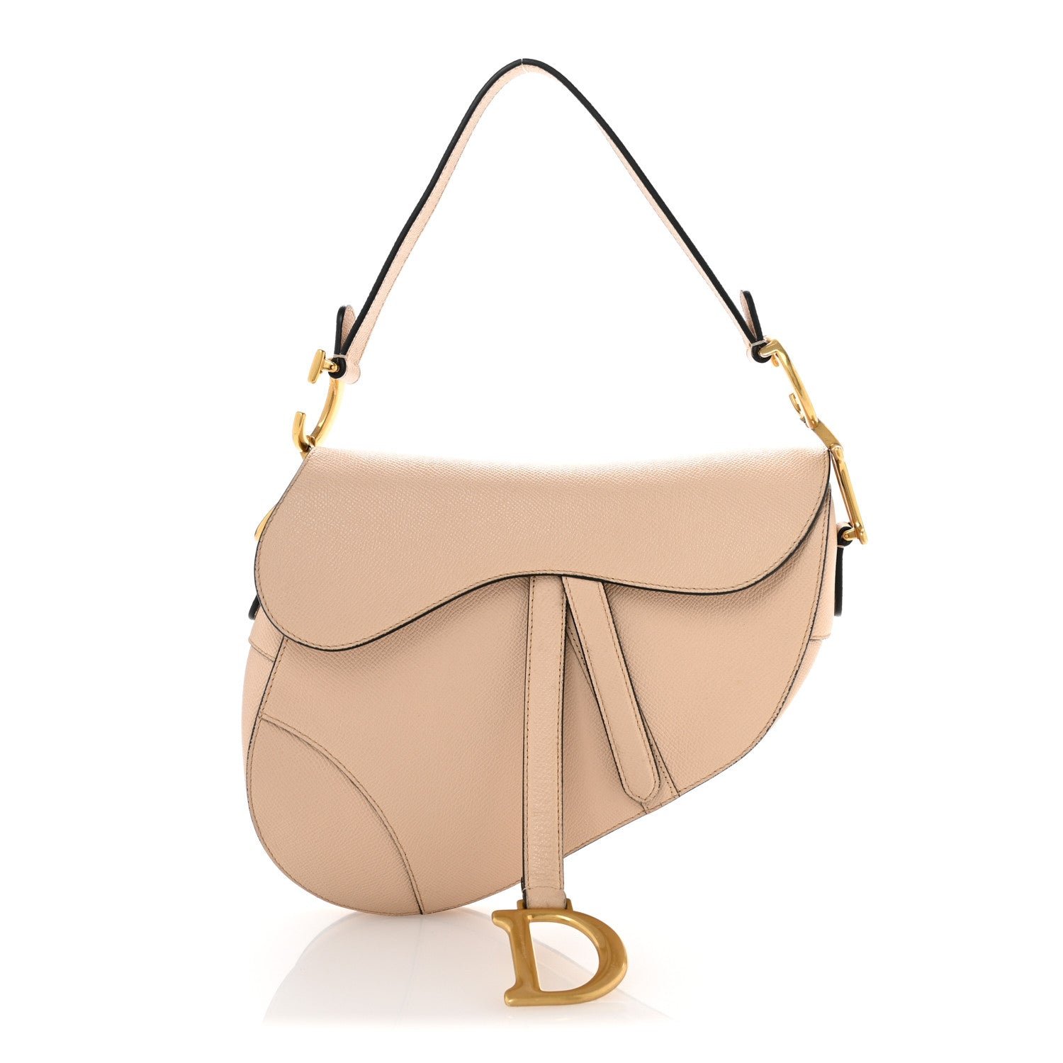 Christian Dior Grained Calfskin Saddle Bag Fard