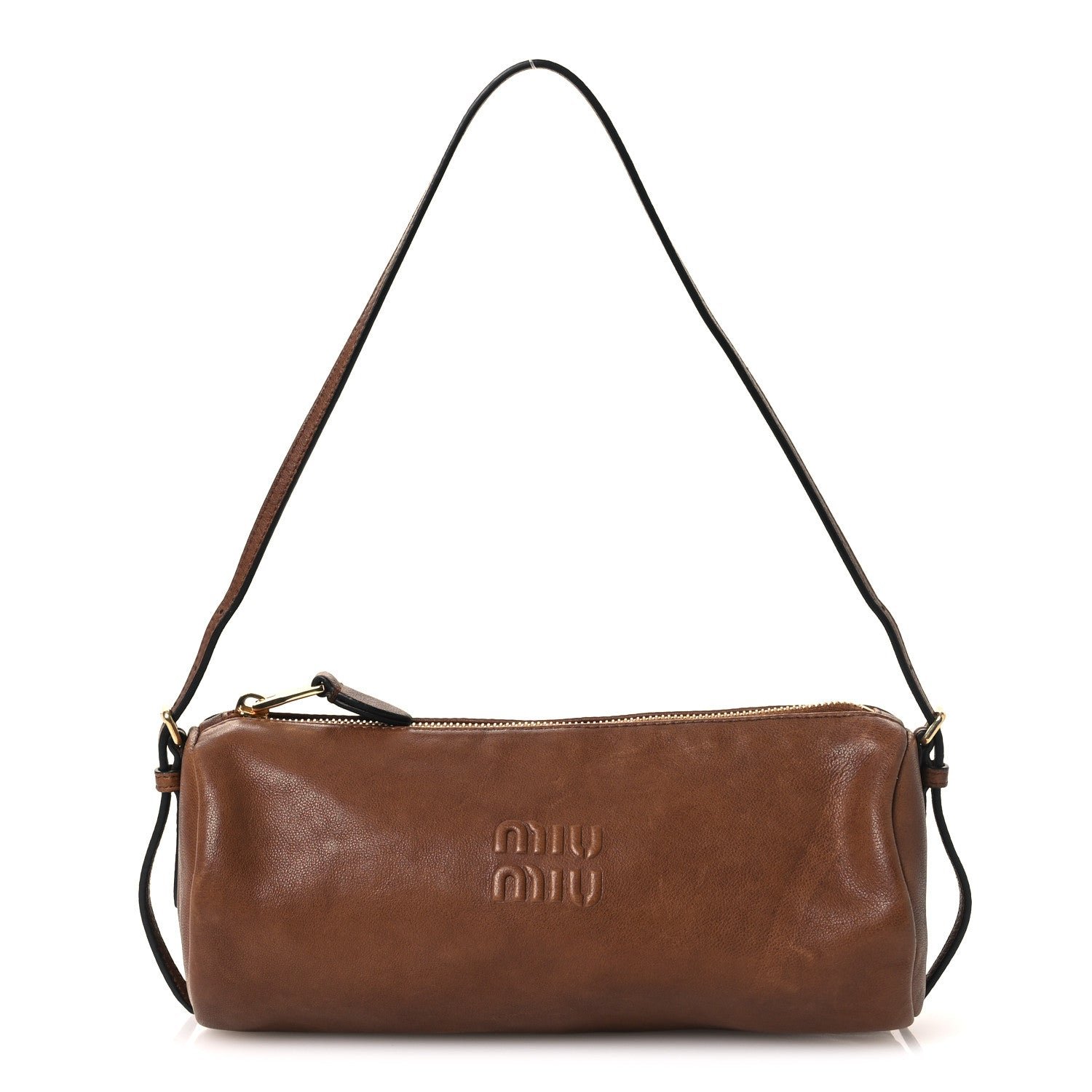 Miu Miu Nappa Aviator Mini Pouch Rovere