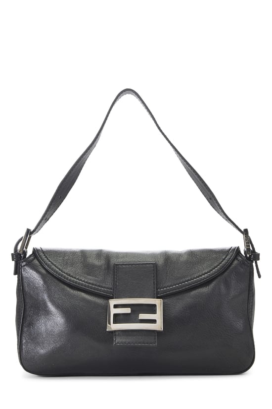 Black Leather Baguette