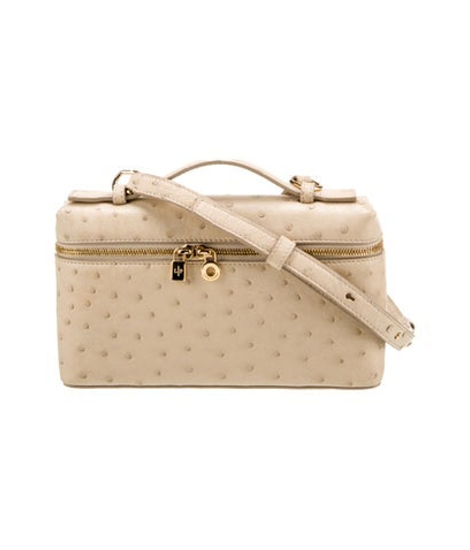 Loro Piana Piana Ostrich Crossbody Bag 19