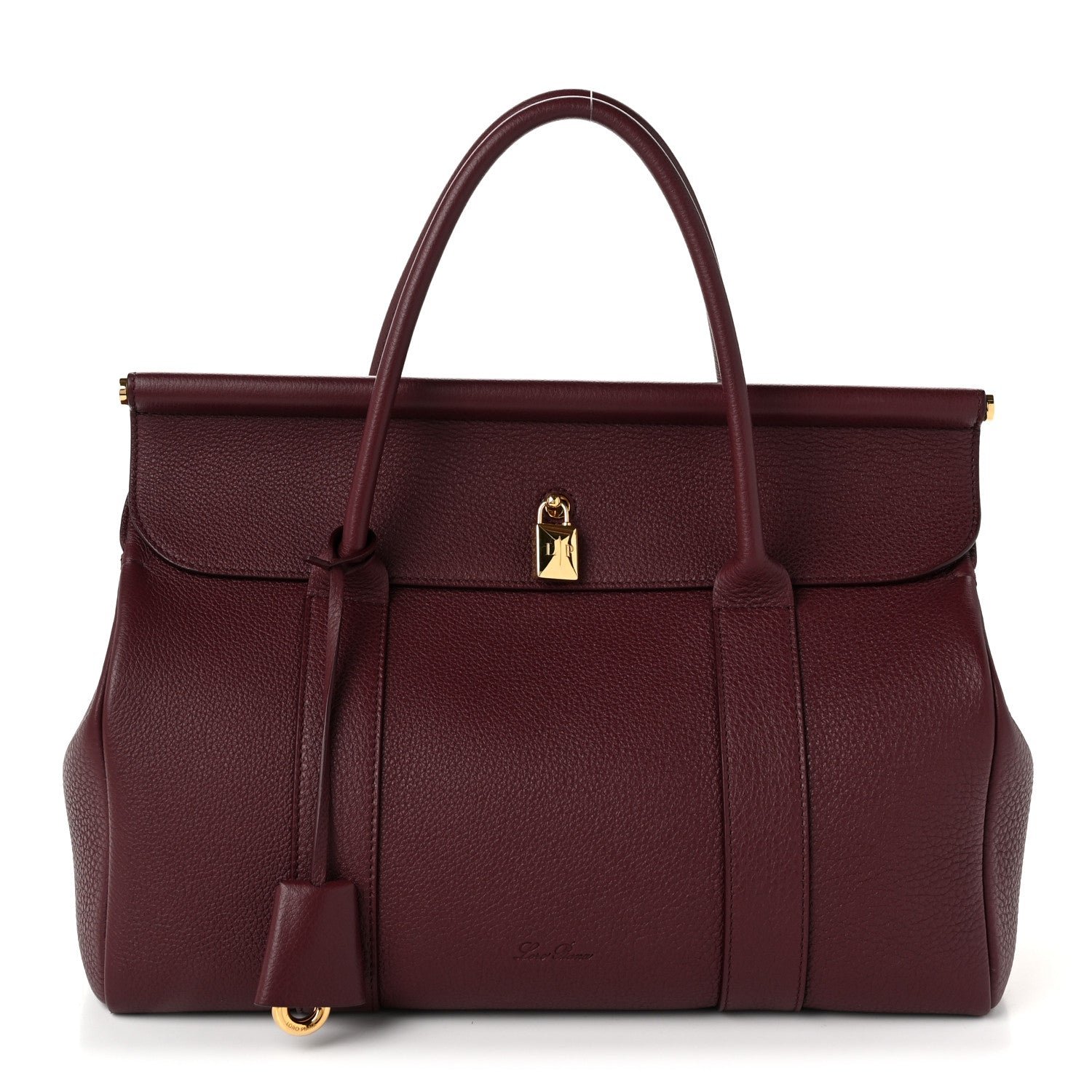 Loro Piana Loro Piana Grained Calfskin L32 Loom Bag Azuki Beans