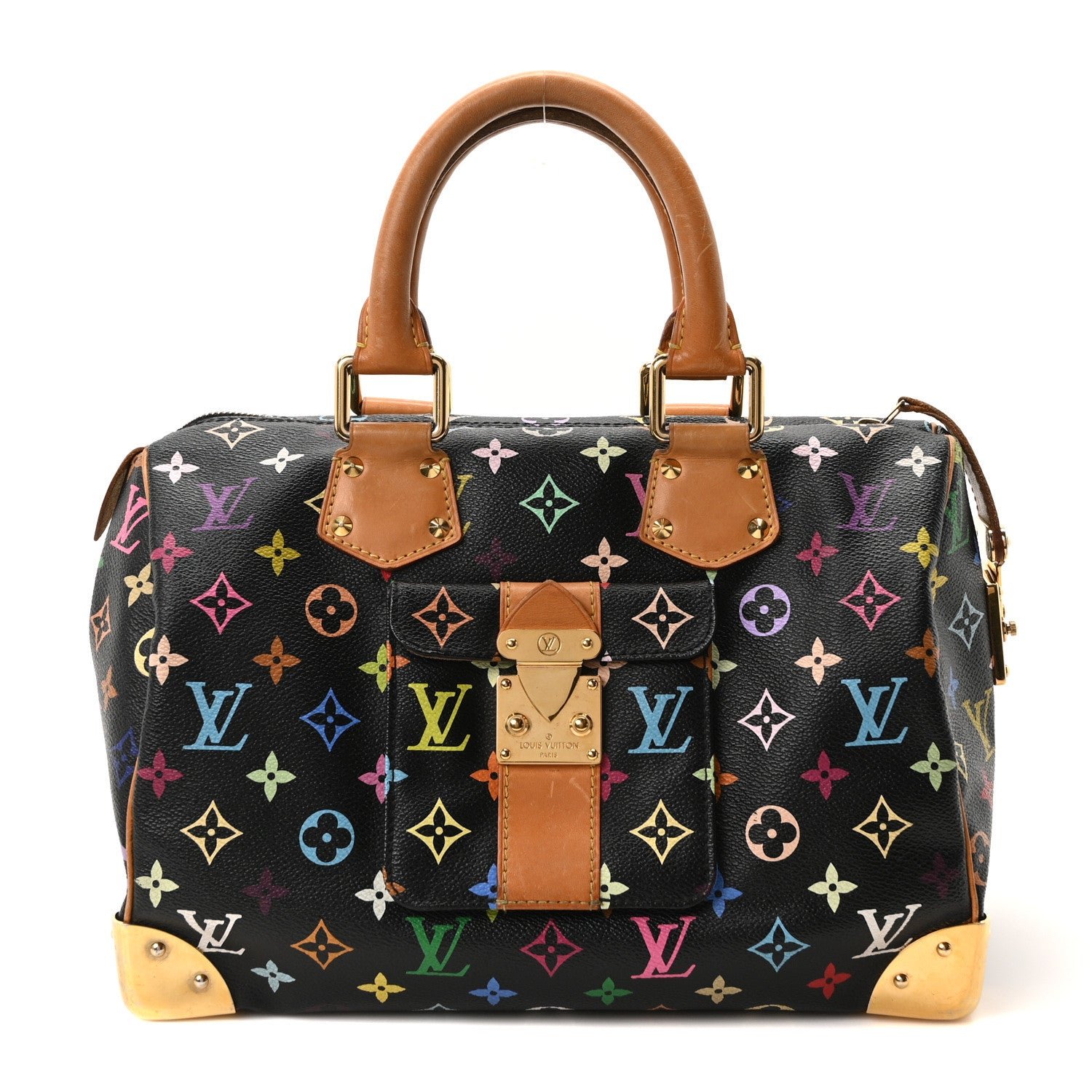 Louis Vuitton Monogram Multicolor Speedy 30 Black