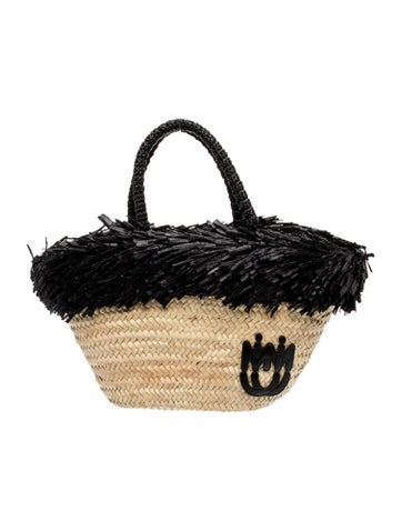 Miu Miu Wicker Woven Tote Bag