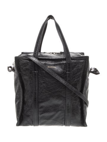Balenciaga Leather Bazar Shopper Tote Small