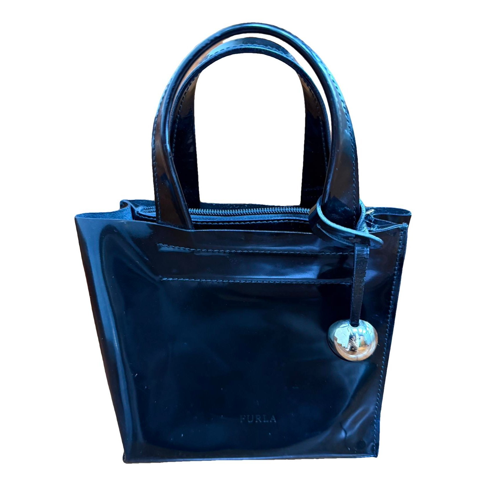 Patent leather tote