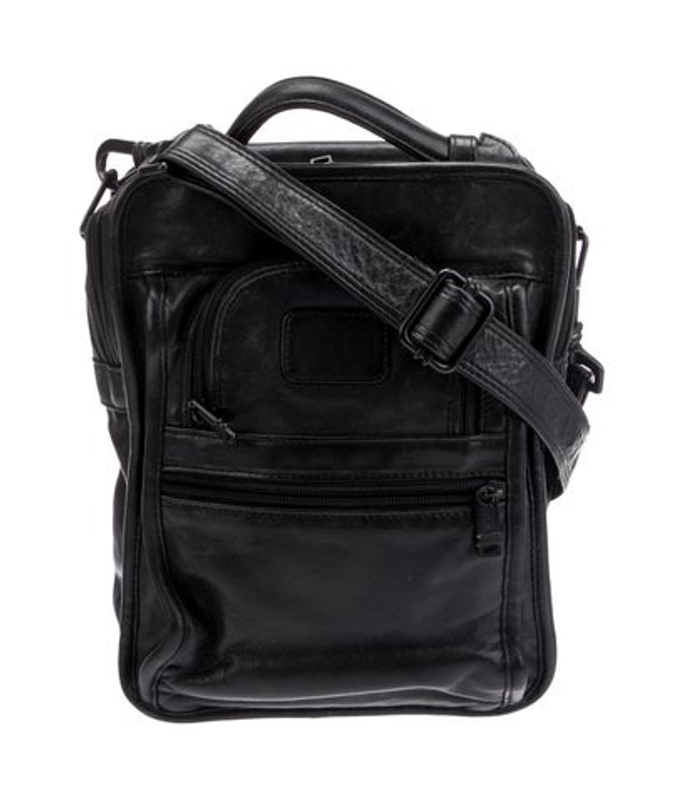 Tumi Leather Messenger Bag
