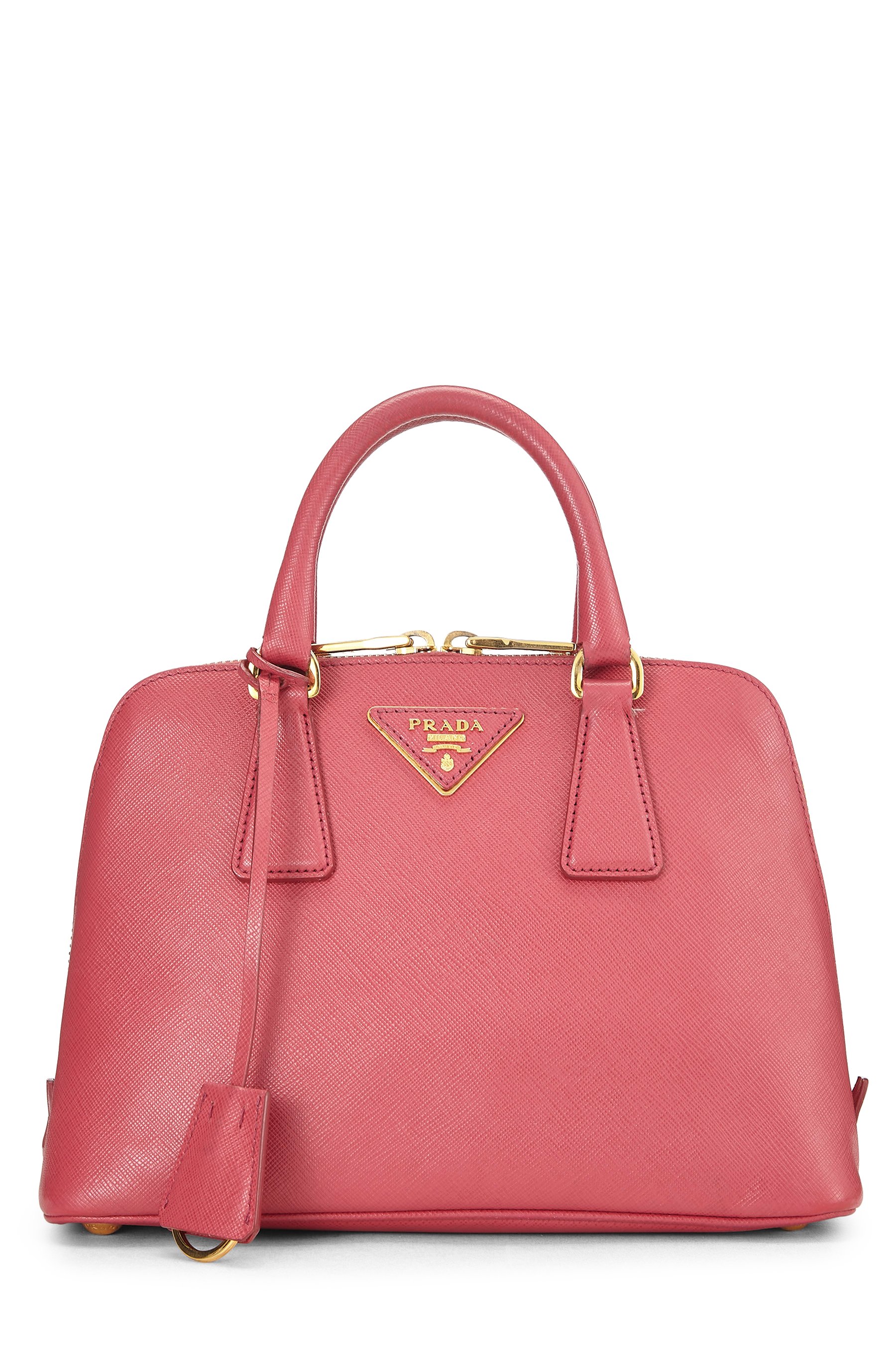 Pink Saffiano Promenade Small