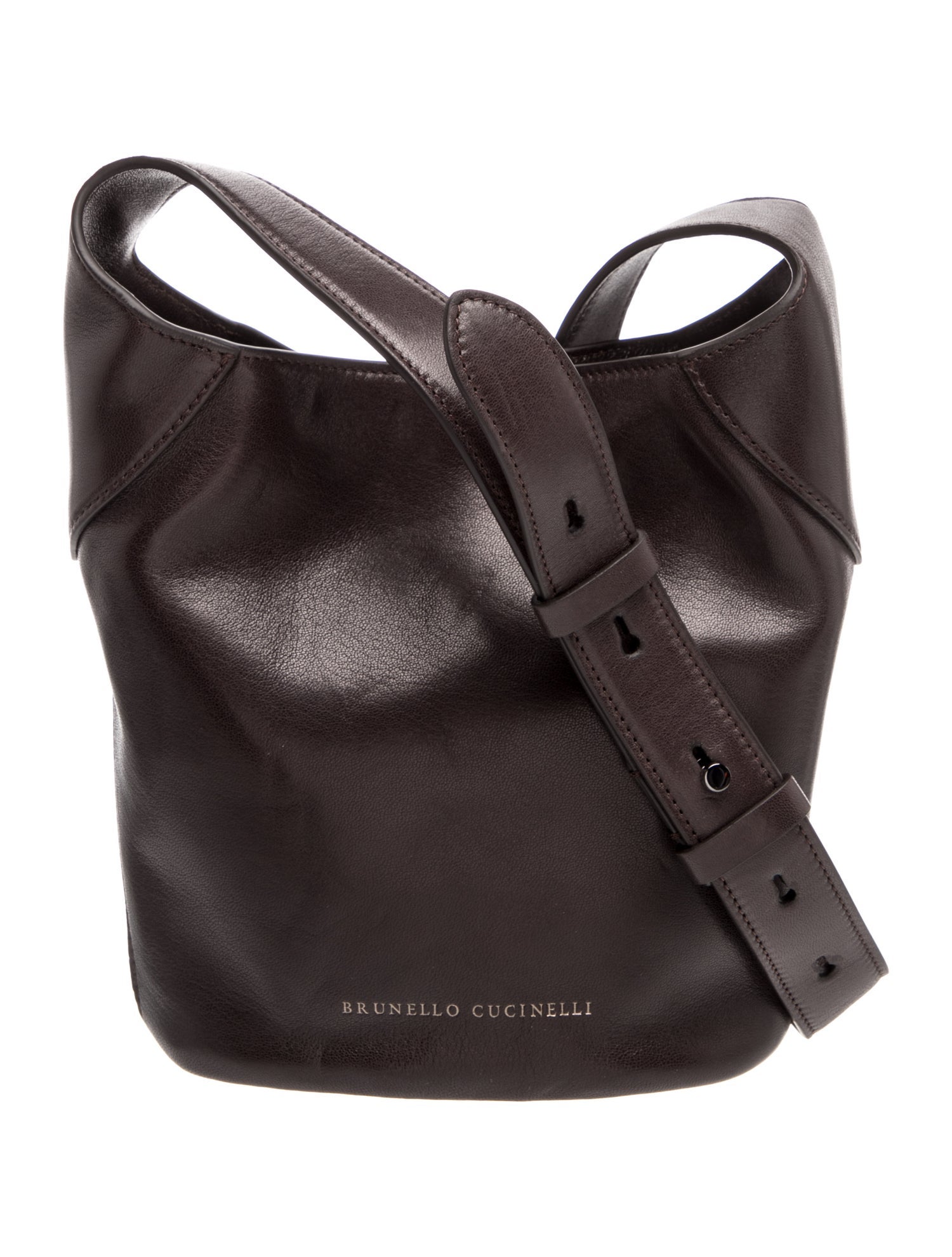 Brunello Cucinelli Leather Bucket Bag