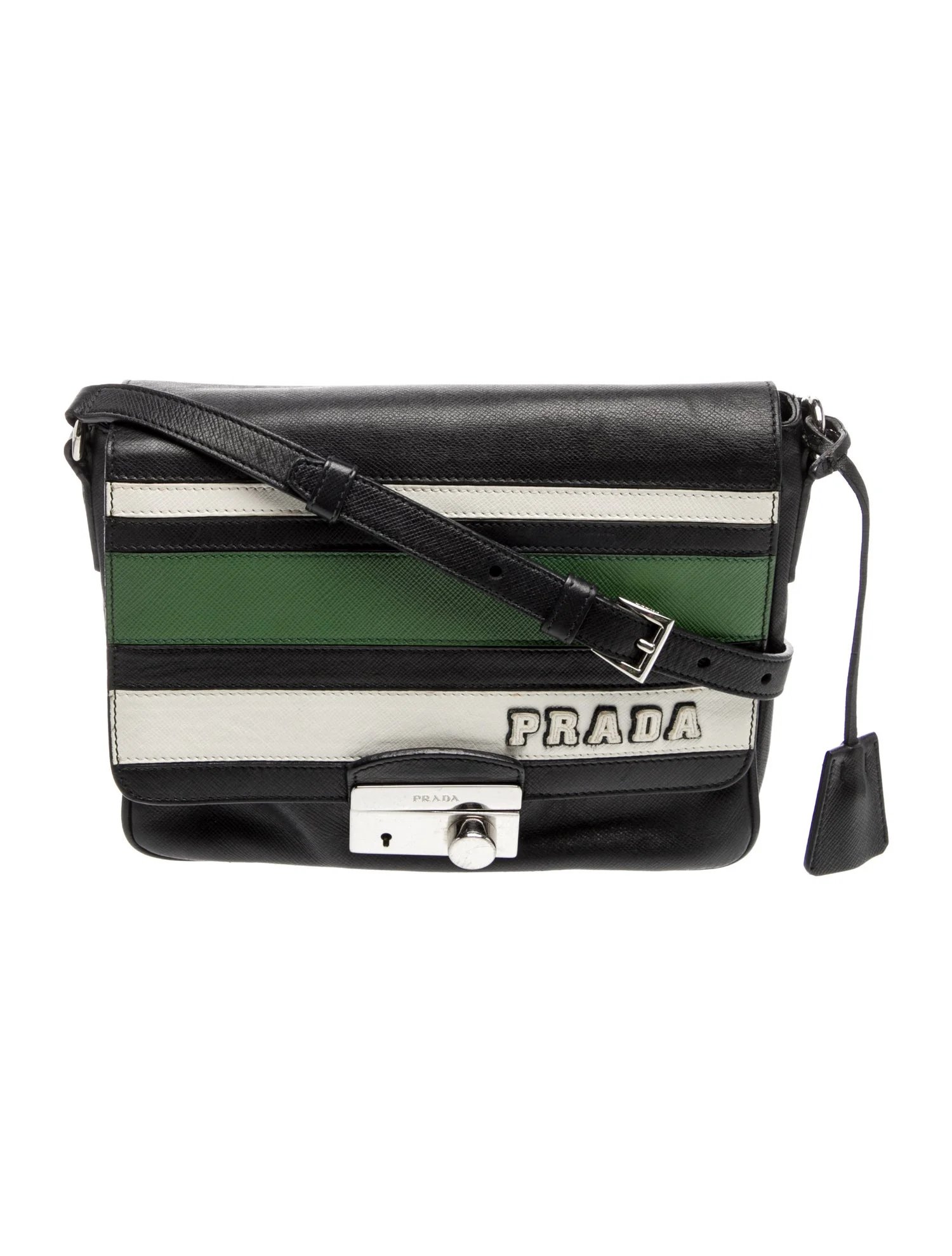 Saffiano Lux Leather Crossbody Bag