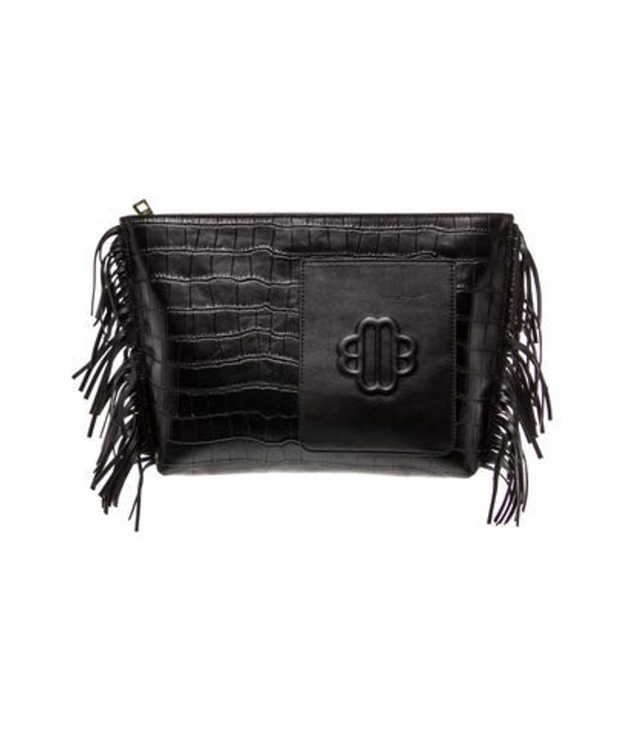 Maje Leather Clutch