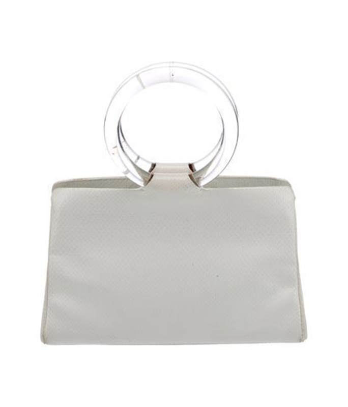 Judith Leiber Leiber Embossed Leather Top Handle Bag