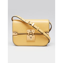 Louis Vuitton Yellow Smooth Leather Orsay MM Shoulder Bag