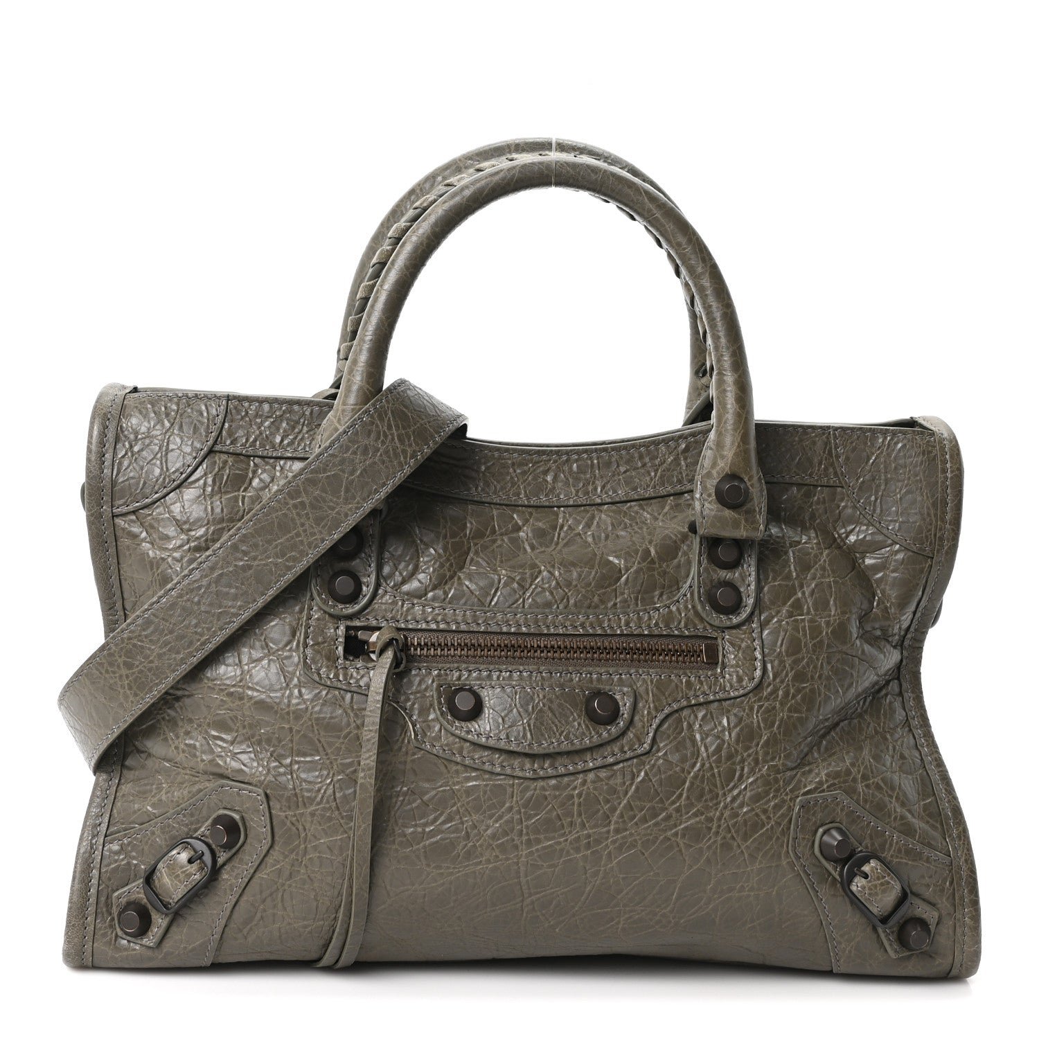 Balenciaga Balenciaga Agneau Arena Classic Hardware Small Le City Army Green