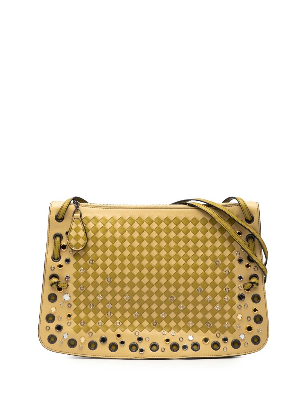 2012-2025 Nappa Intrecciato Check Grommet Palio crossbody bag