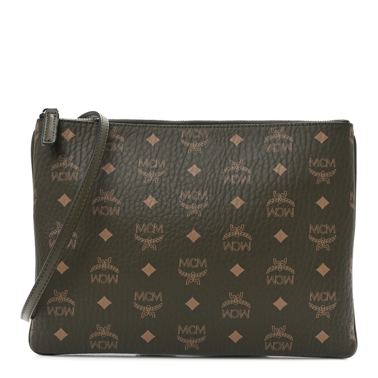 MCM Visetos Medium Crossbody Pouch Sea Turtle