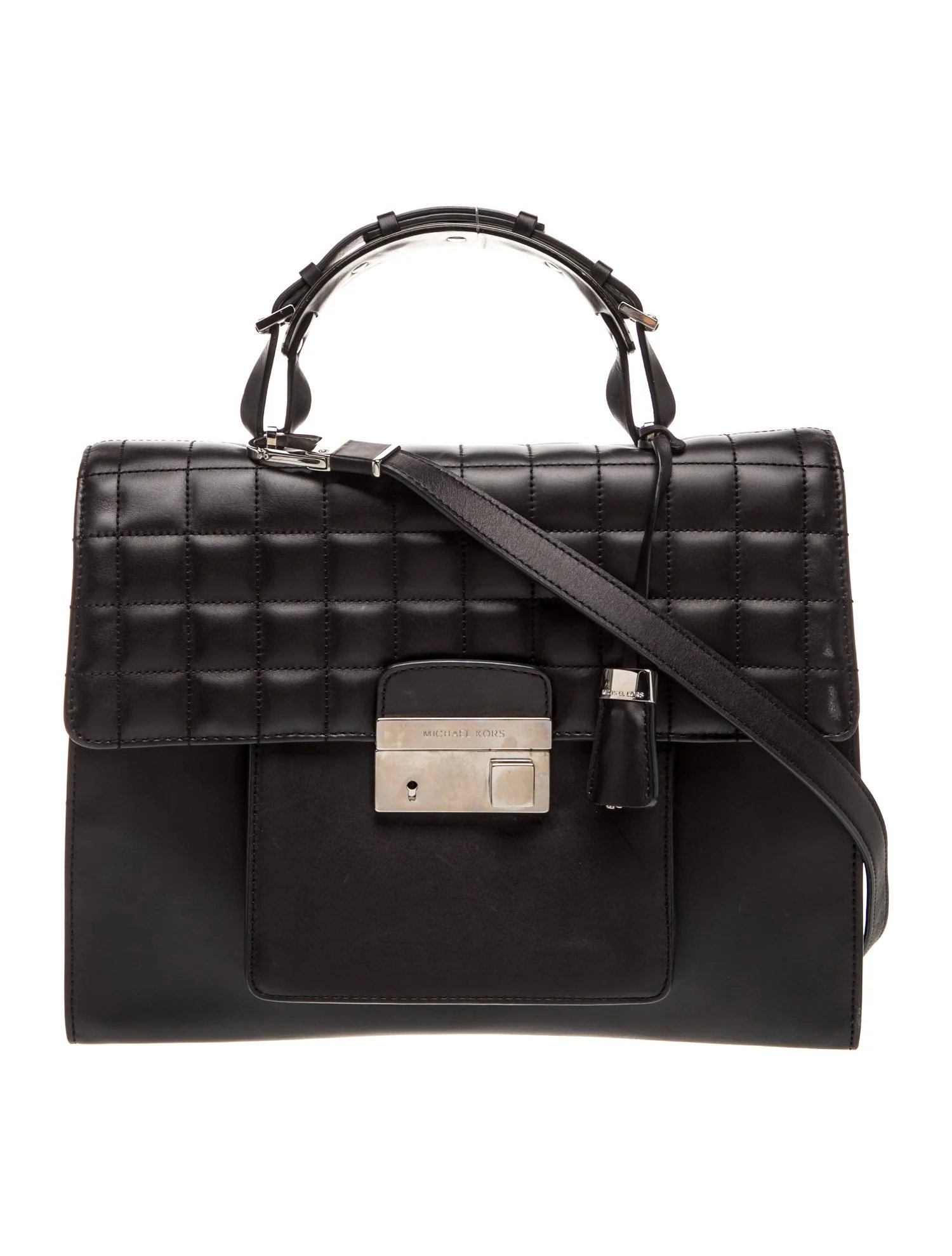 Leather Top Handle Bag
