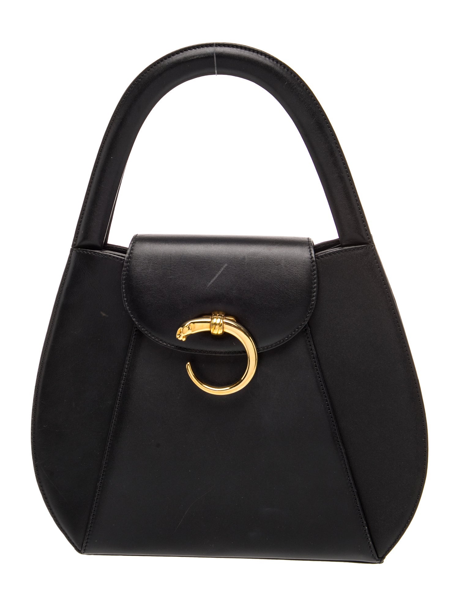 Cartier Leather Top Handle Bag