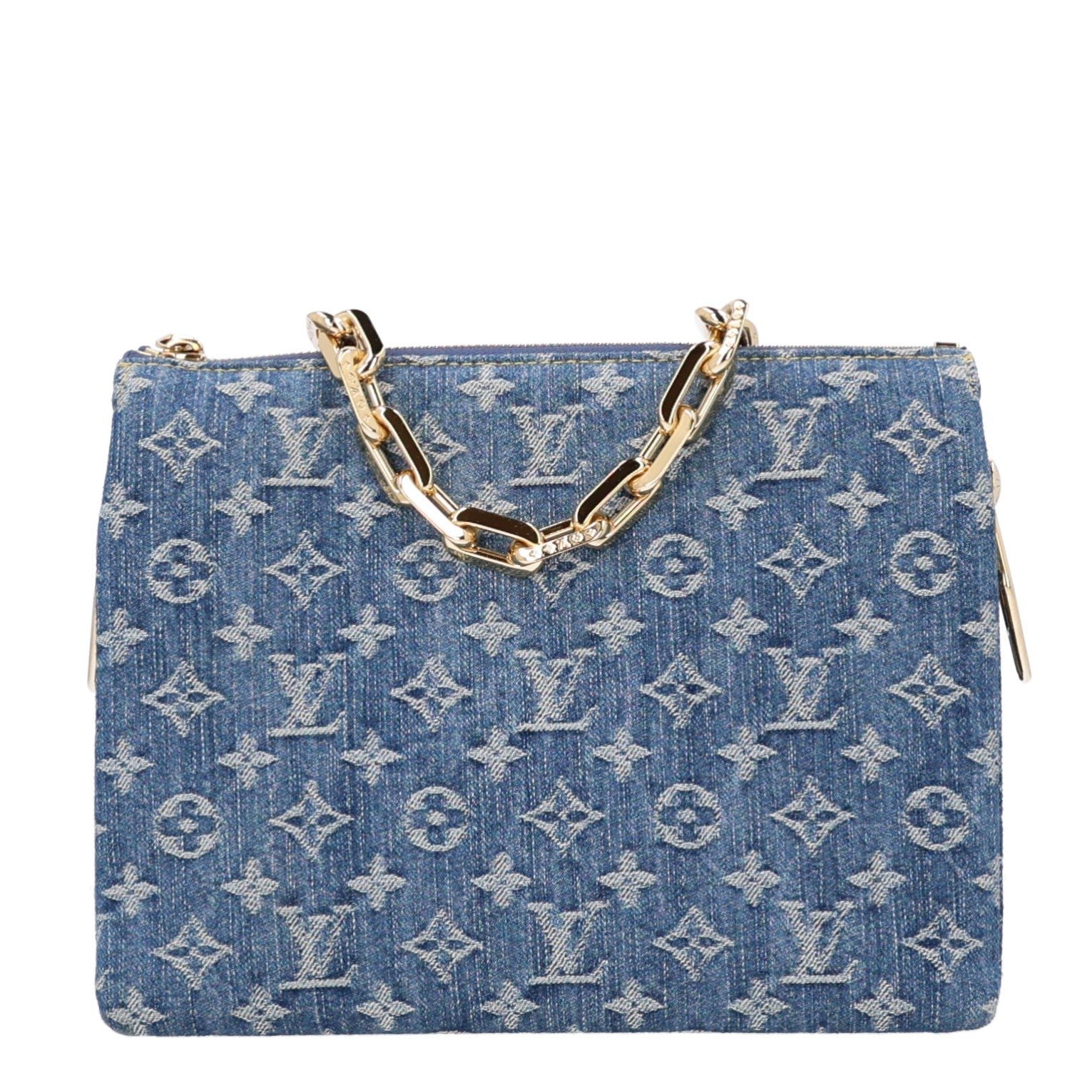 Louis Vuitton Monogram Denim Coussin PM Blue