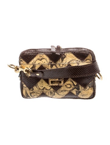 Valentino Snakeskin Shoulder Bag